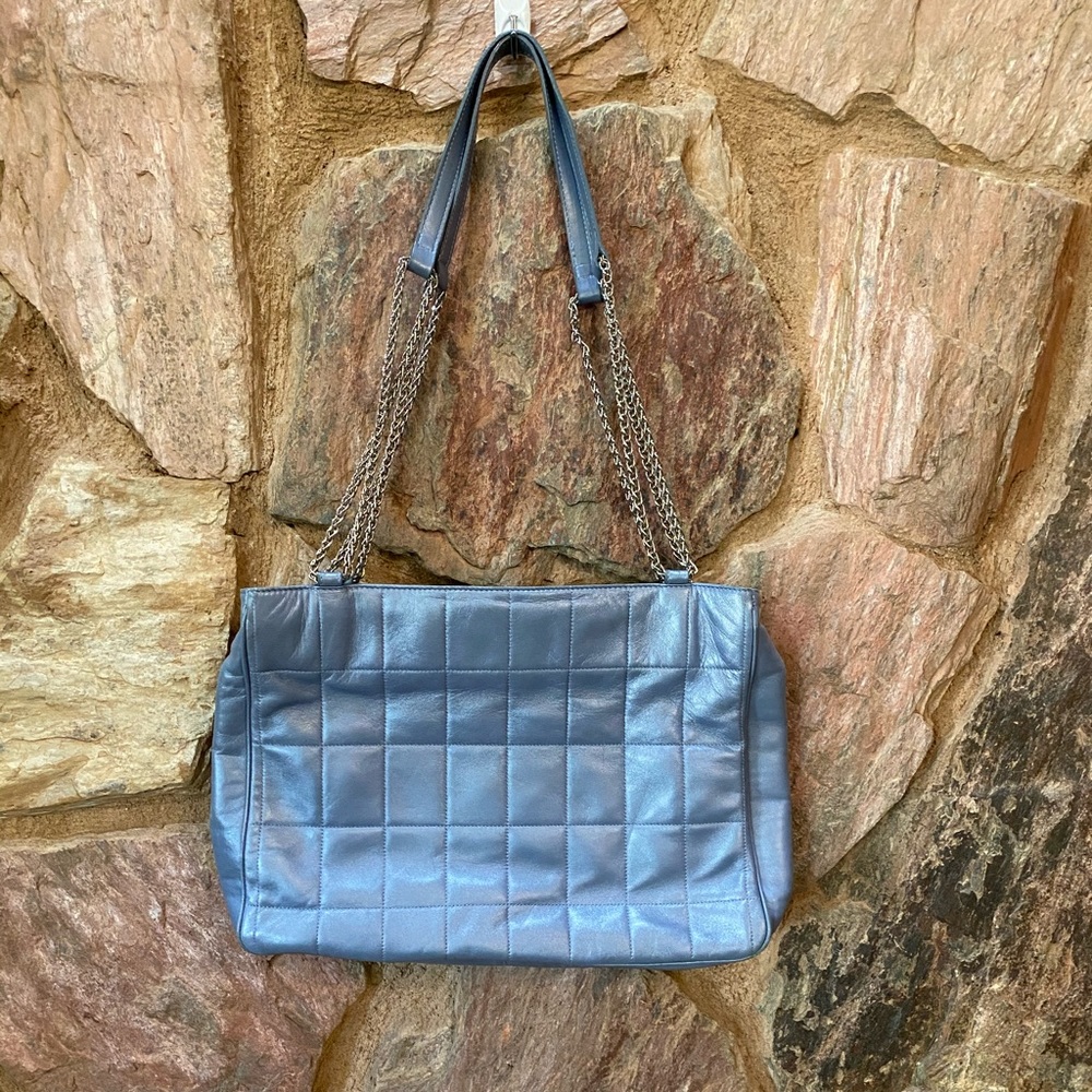 Vintage Escada powder blue shoulder bag